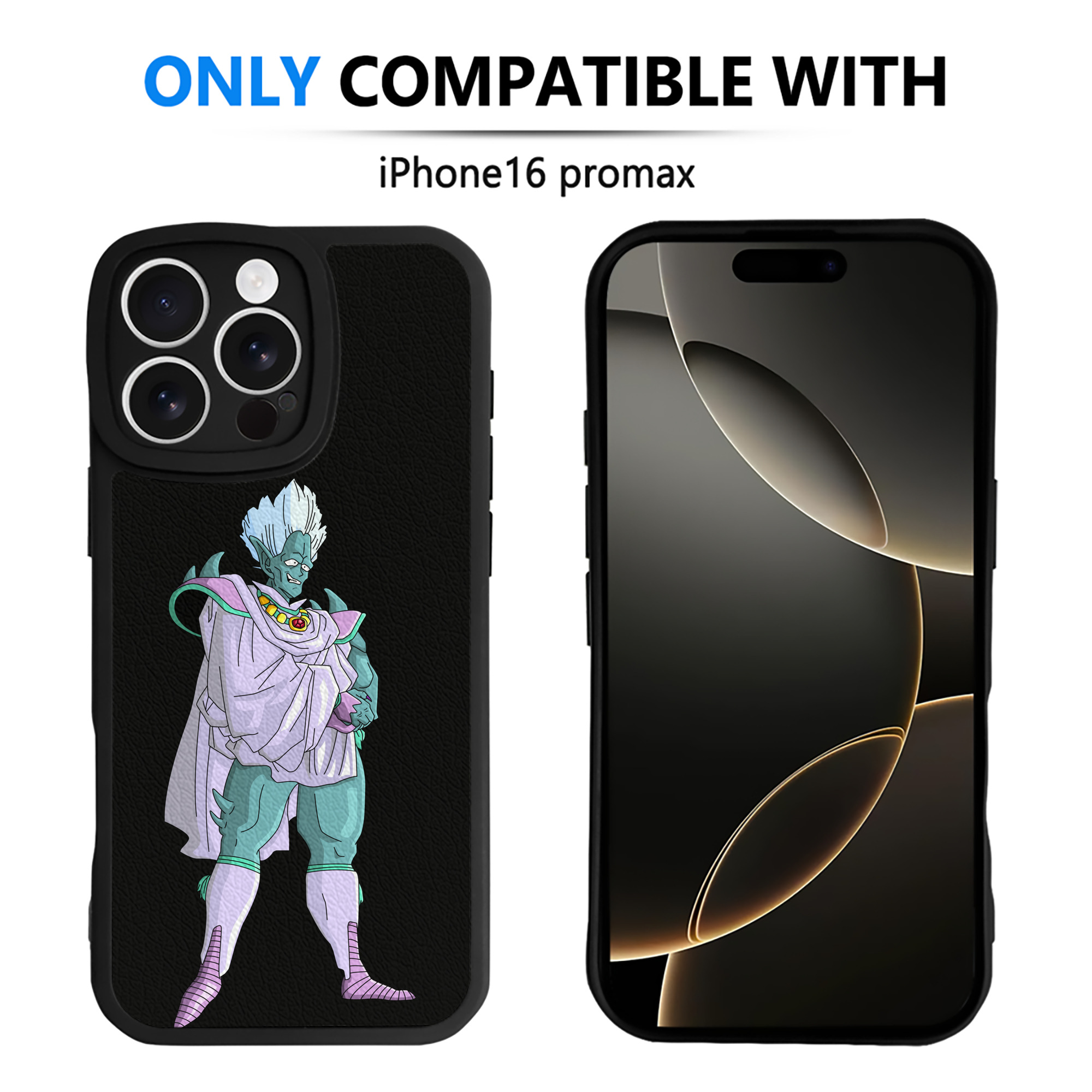 （画像用） ドラゴンボール DRAGON BALL 【iPhone 16シリーズ対応】シリコンスマホケース（レザー調） 材質：シリコン